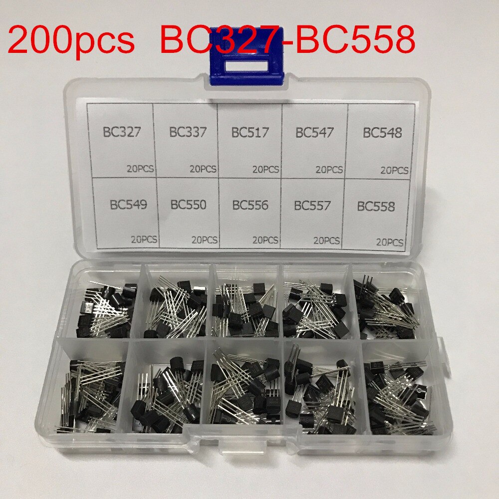 10  200pcs BC327 BC558 BC337 BC549 BC550 BC517 BC55..
